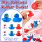 100 Pcs Patriotic Rubber Duck Bulk 1.57 Inch Independence Day 250th Anniversary Small Shower Star Float Rubber Ducks for Memorial Day Adult